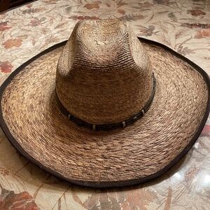 CODY JAMES Ponderosa Straw Cowboy Hat 4" Brim Cattleman Crown Western Rodeo 7.5